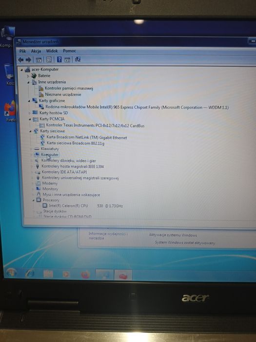 Laptop Acer extensa 5220