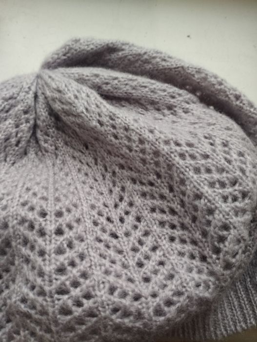 Divided h&m берет вязаный ажур светло сиреневый стиль бохо, английский