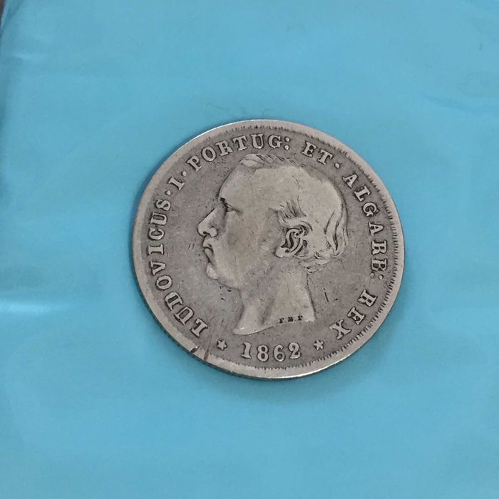 200 Réis 1862 D. Luís I - prata