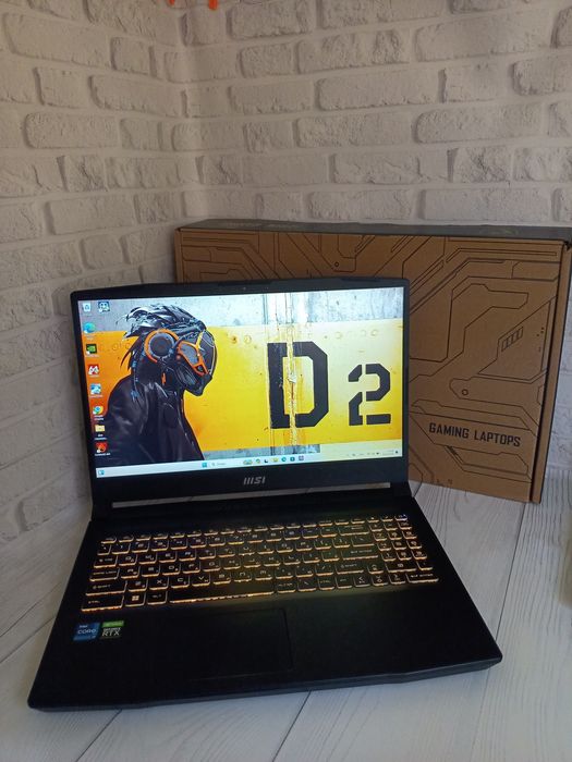 Геймерський ноутбук MSI KATANA GF66 12UGSK-836US RTX 3070 Ti I7-12650H 10 ядер 16 Gb DDR4 1 Tb SSD NVME коробка