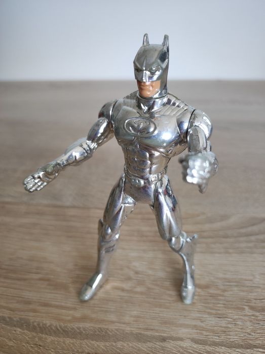 Figurka Kolekcjonerska Vintage Batman z 1996r. Chrom Srebra