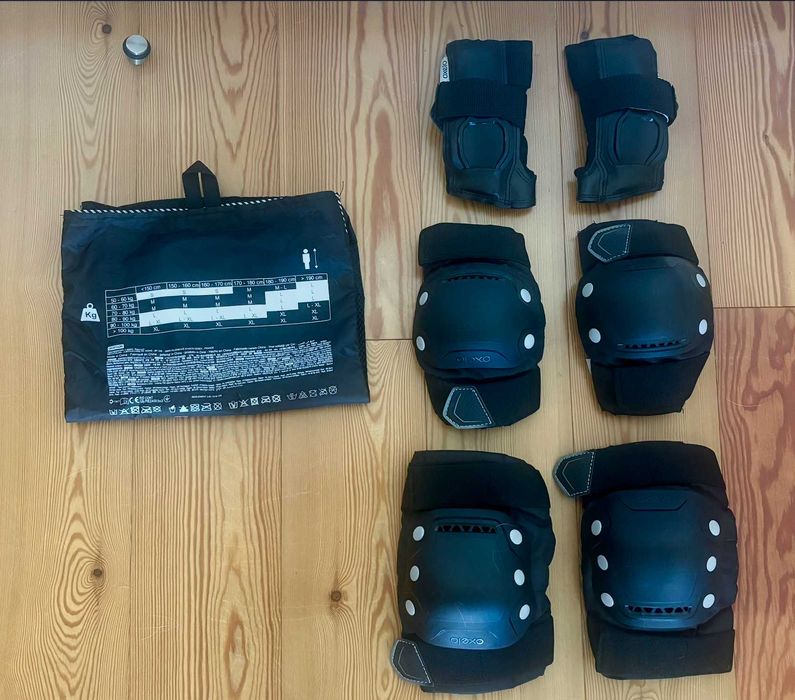 Patins KRF School Quad Tam. 37 + Proteções Oxelo Tam. S