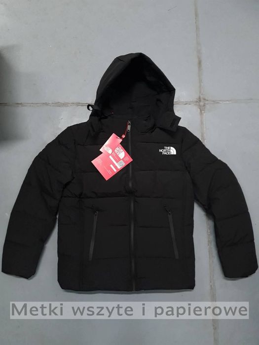 Kurtka męska zimowa logo drukowane