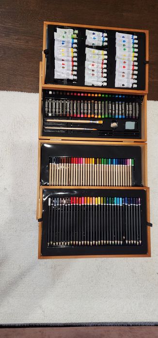 Великий набір для малювання, дерев'яний