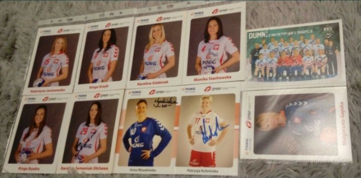 Autografy polskich i zagranicznych  szczypiornistów, piłka ręczna
