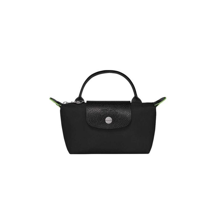 Сумка Longchamp Le Pliage Green Pouch With Handle Black