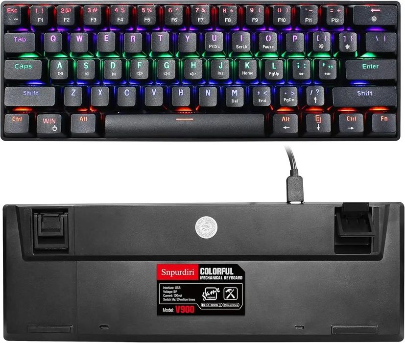 Ігрова клавіатура Snpurdiri colorful v900