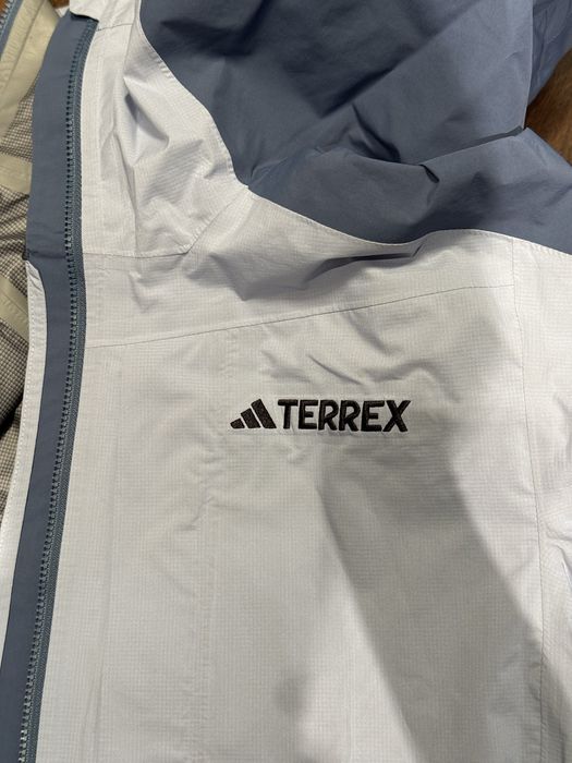Terrex Xploric Rain.rdy kurtka z kapturem wodoodporna kolor blue dawn