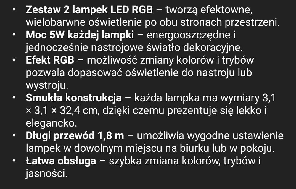 Sprzedam Lampy led nowe