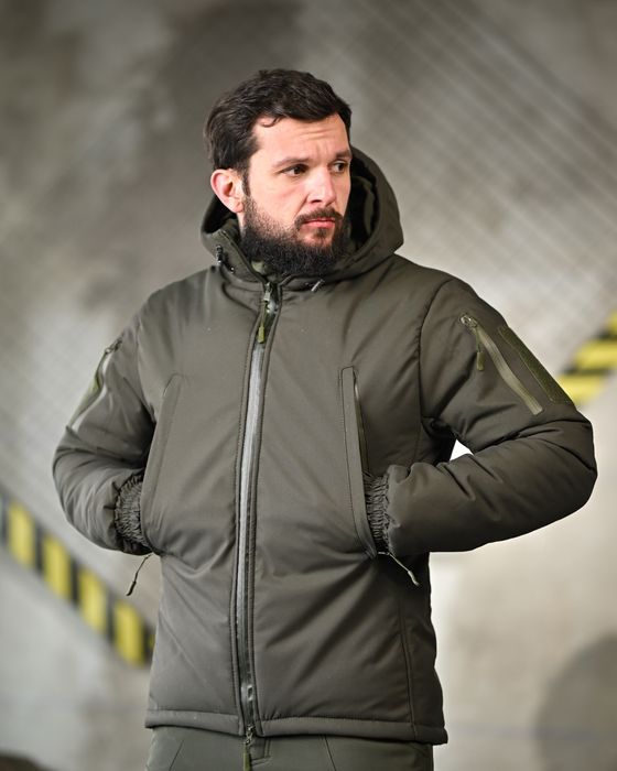 Зимовий тактичний костюм олива 5в1 куртка штани фліска термобілизп рем