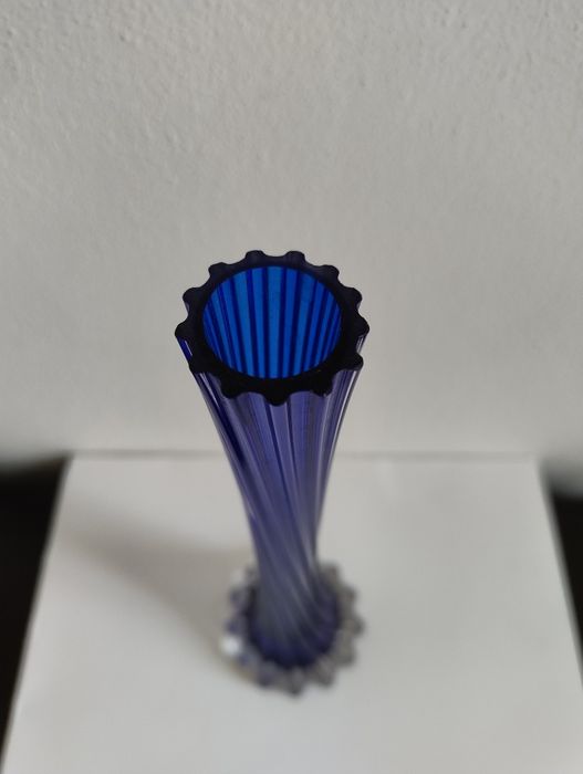 Murano kobaltowy wazon z lat '60