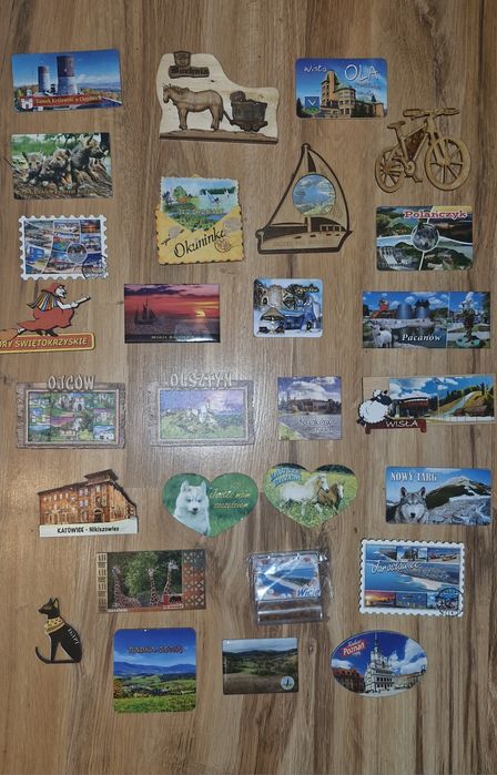 Zestaw 28 magnesów na lodówkę bdb