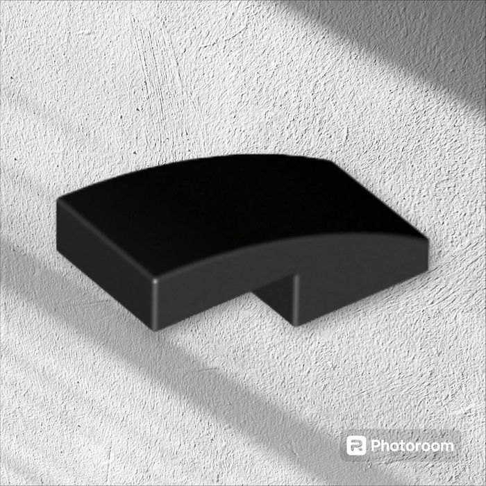 LEGO 11477 - Skos 1x2 gładki zaokrąglony - czarny - 1szt