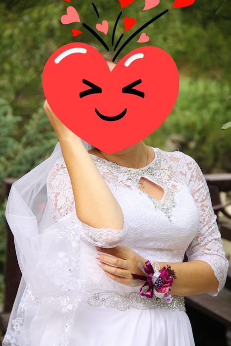 Свадебное платье В ИДЕАЛЕ в камнях с рукавом 46 48