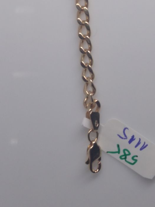 Złota bransoletka splot pancerka pełna złoto 585 długość 22cm
