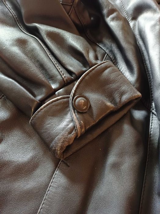 Płaszcz ze skóry naturalnej