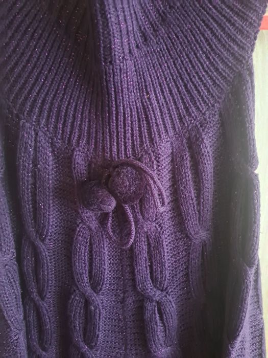 Vestido malha roxo