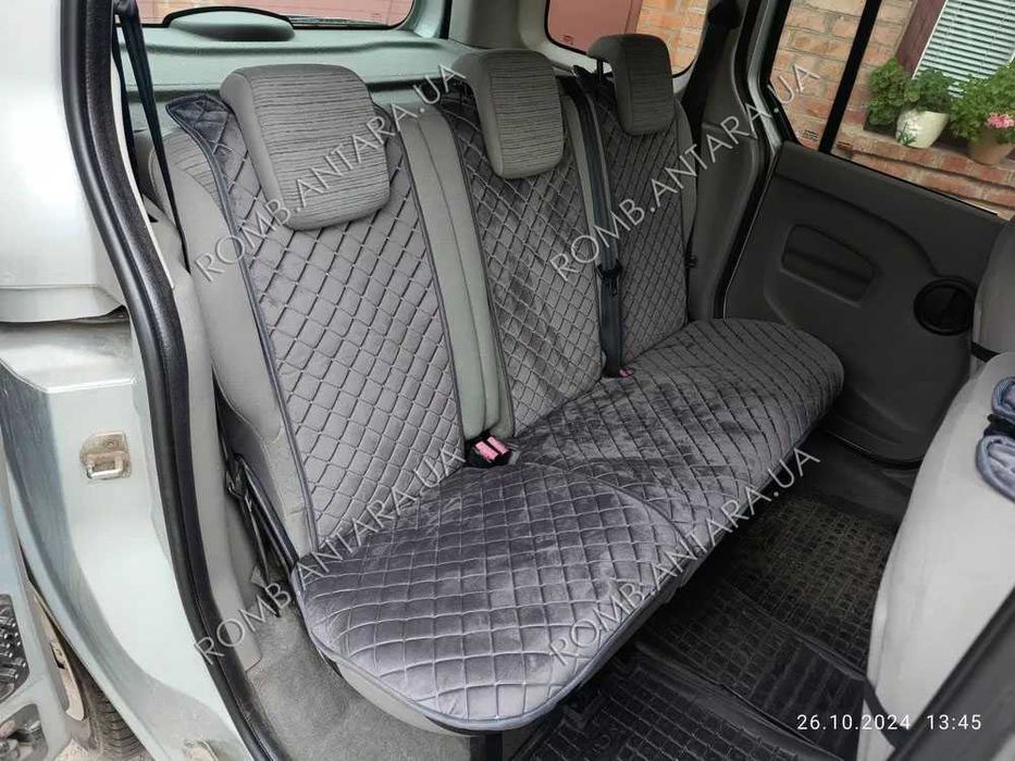 Модельні накидки на сидіння Рено Меган Сценік Дастер Логан Кенго