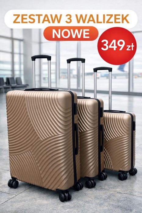 Walizki zestaw 3 sztuki S  L  XL Walizka twarda ABS
