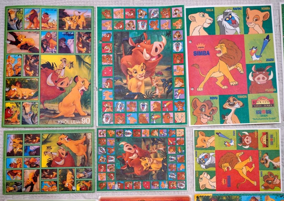 Karteczki do segregatora Król Lew