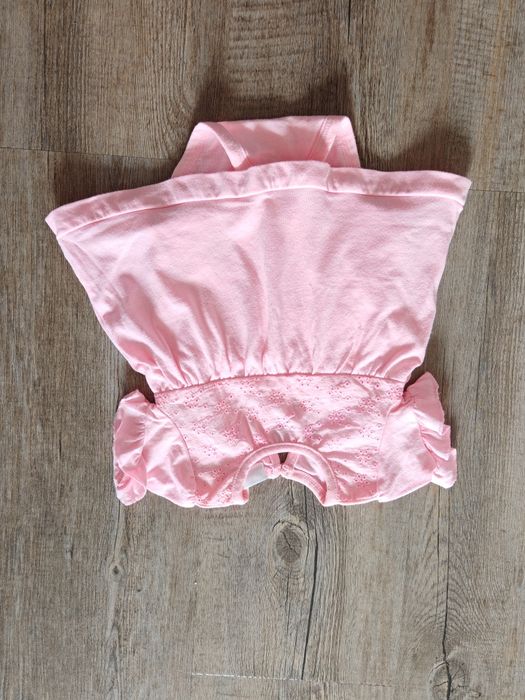 Pudrowy róż sukienka body dla niemowlaka