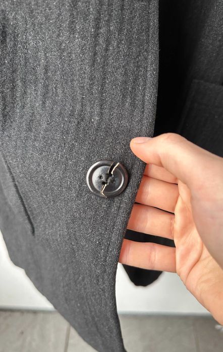 Płaszcz kaszmirowy ERMENEGILDO ZEGNA męski długi wełna r. M/L