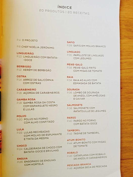 Caderno de receitas de produtos Portugueses – Peixes