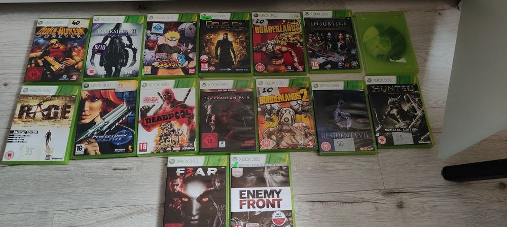 Sprzedam Gry Xbox 360   widoczne na zdjęciu