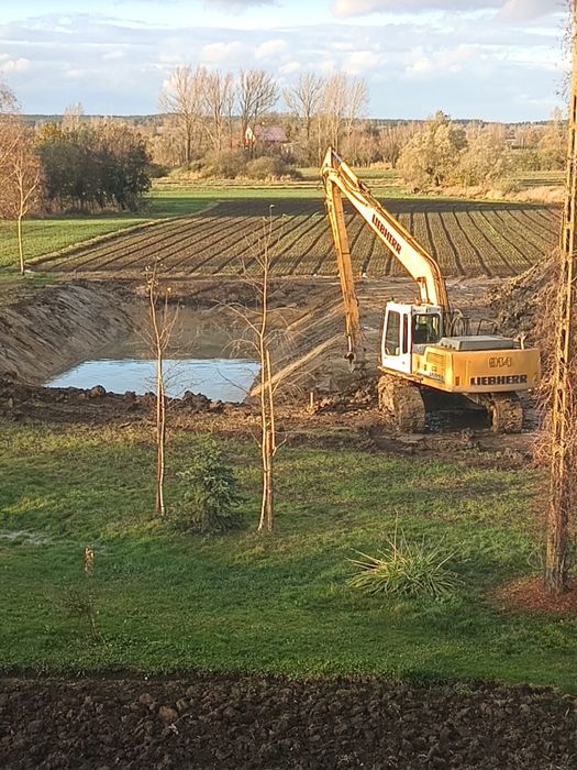 Koparka Long Reach Liebherr Długie ramię wynajem
