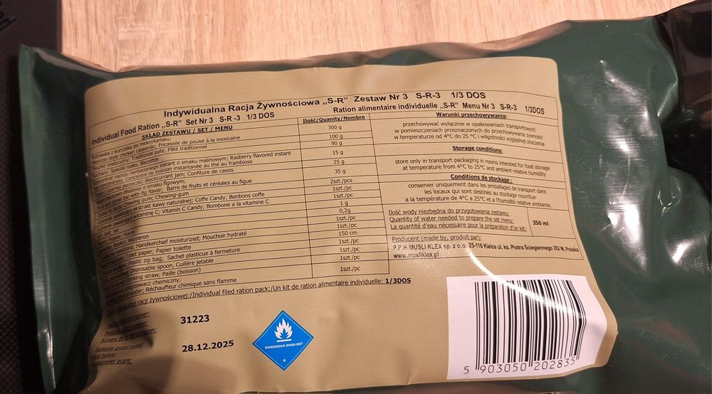 Indywidualne racje żywnościowe
