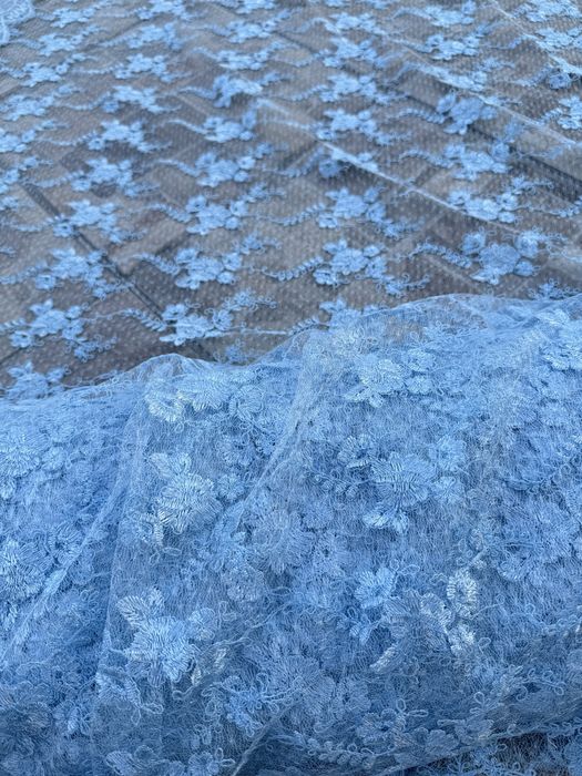 Ткань / опт / тюль голубая - от 3 м. 60 грн/м