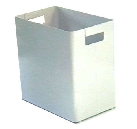 Balde do lixo papeis retangular 170x300x300mm metalico material Novo