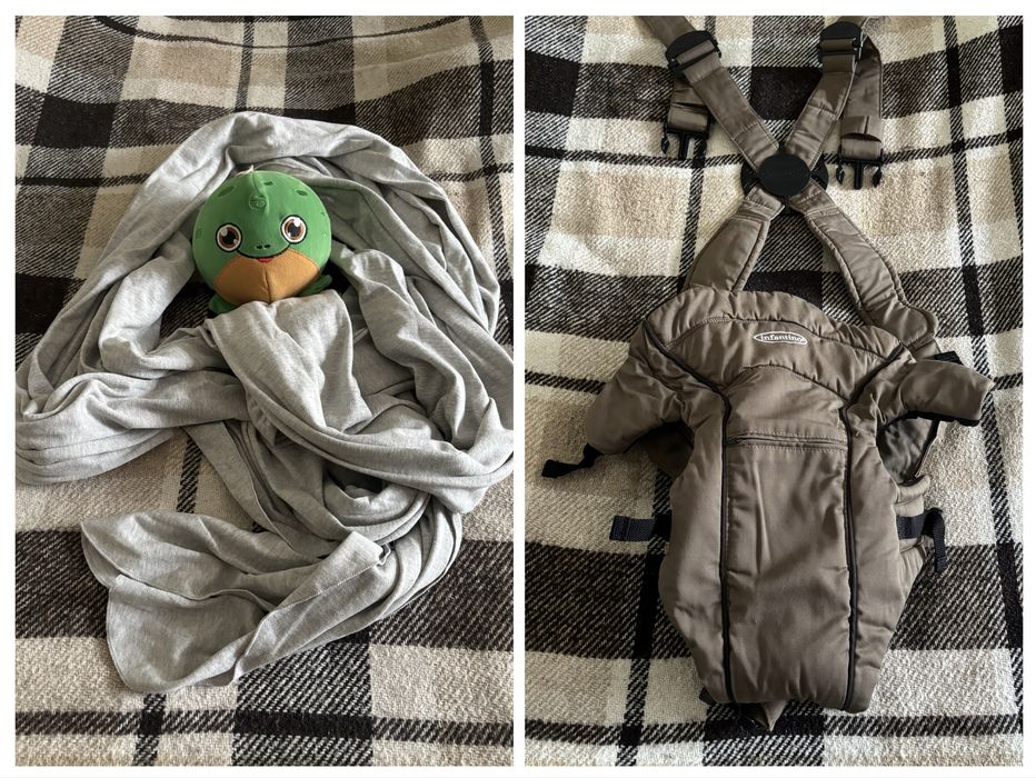 Рюкзак, кенгуру и слинго-шарф цена за все