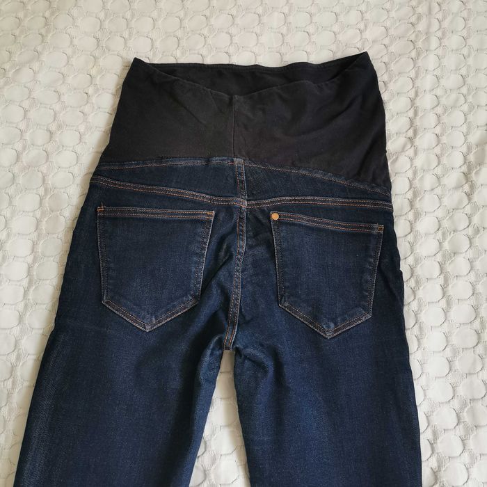 Spodnie ciążowe granatowe H&M MAMA, rozm. 36