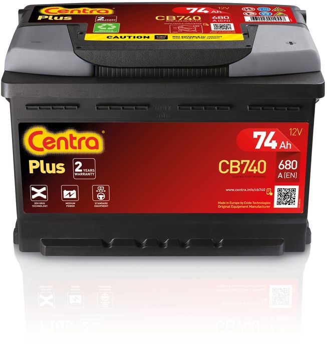 Akumulator CENTRA Plus 12V 74Ah 680A