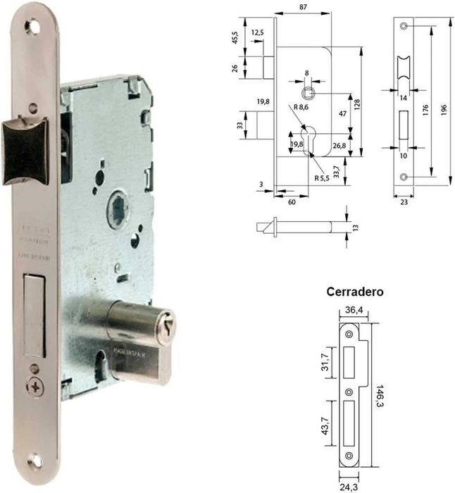 Tesa Assa Abloy Fechadura 2010 p hn 60