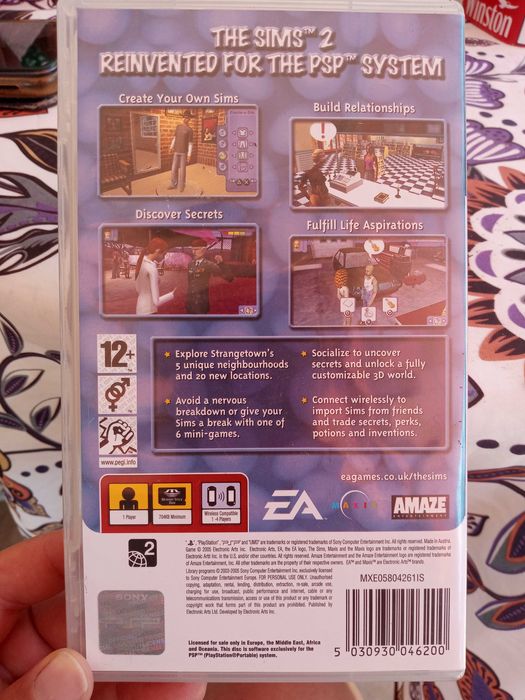 Jogo psp THE SIMS 2