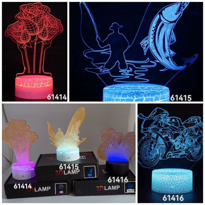 Светильник 3D,LED иллюзия