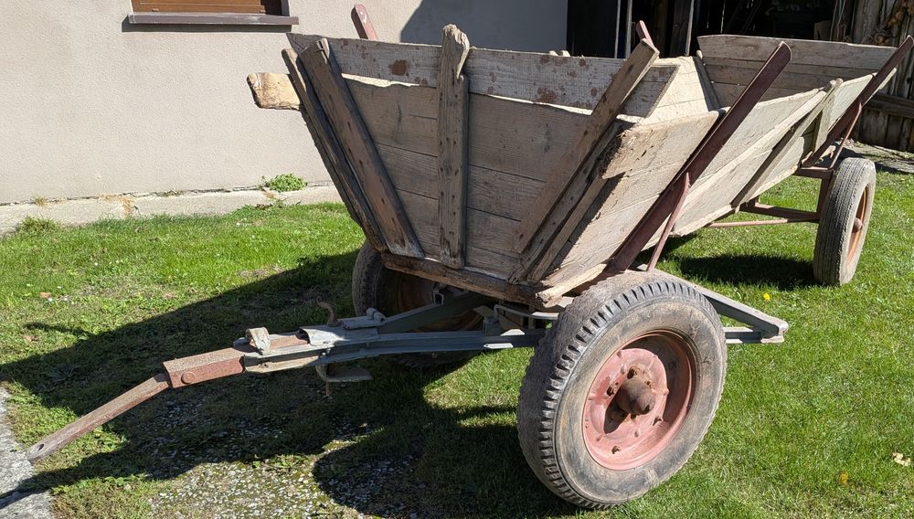 Wóz stalowy, zaczep do traktora, solidny