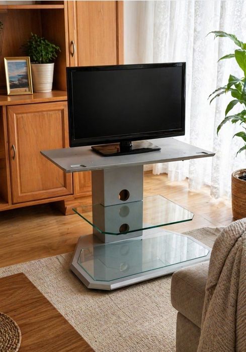 Stolik rtv szary pod telewizor, do salonu