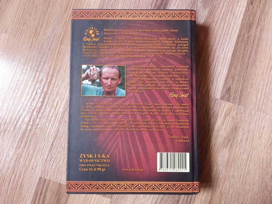 Książka Wojciech Cejrowski rio anaconda