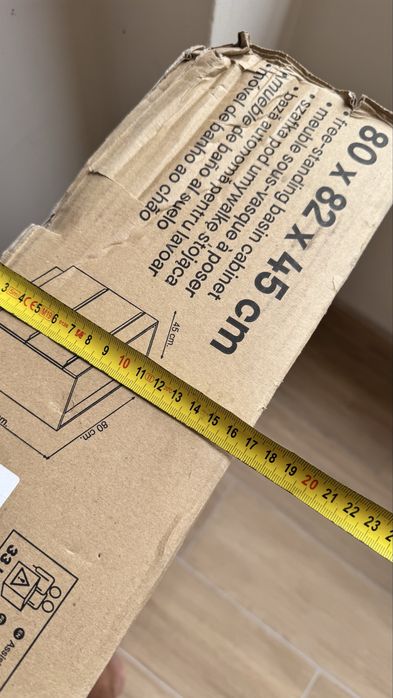 Szafka pod umywalkę GoodHome Imandra 80 cm stojąca – antracyt | NOWA