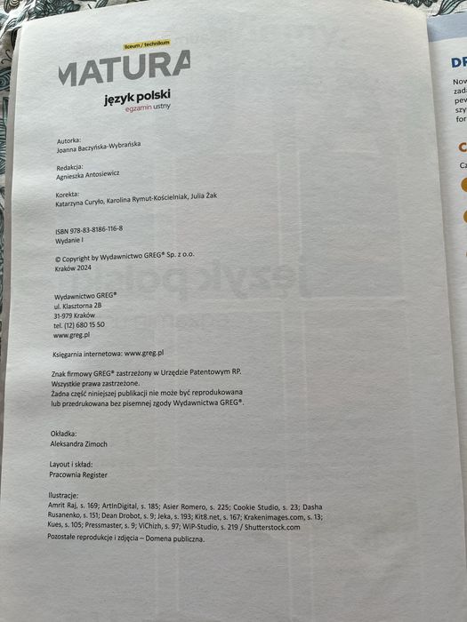 Matura język polski rgzamin ustny