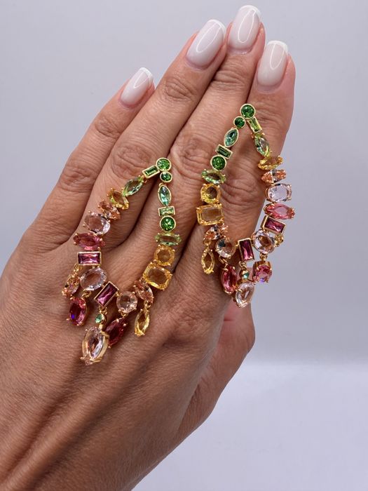 Kolczyki cyrkonia swarovski