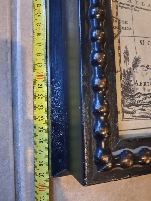 Quadro madeira com mapa