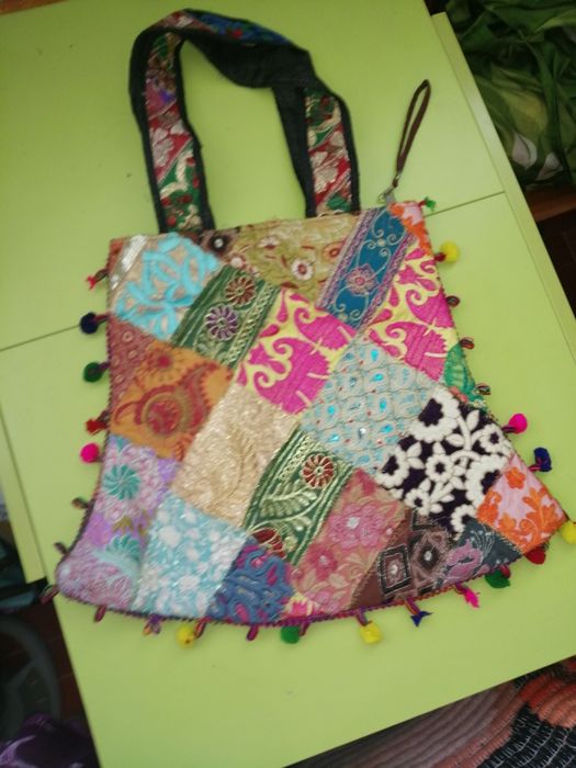 Bolsa de pano artesanal