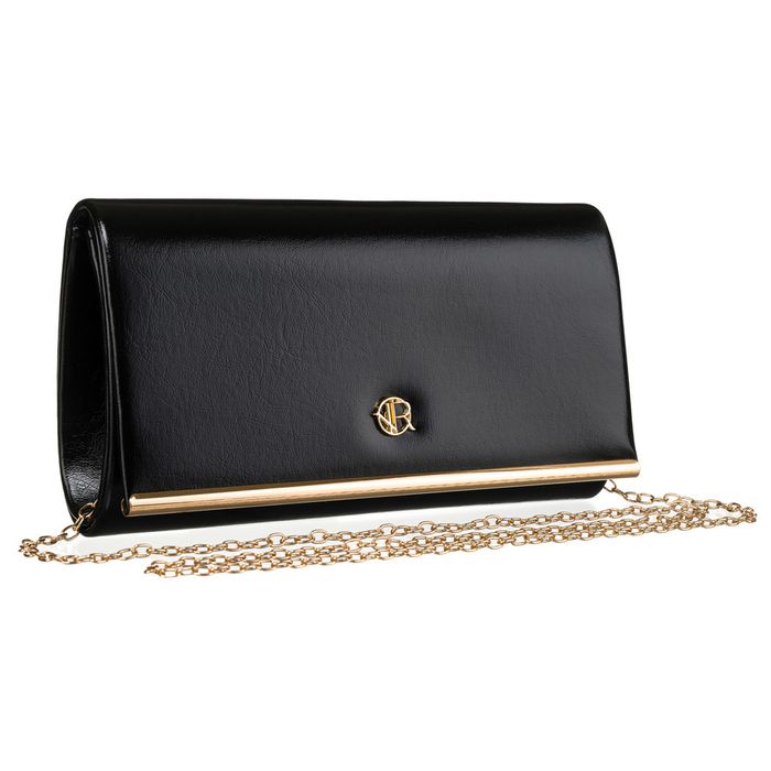 wieczorowa kopertówka damska ze skóry ekologicznej - rovicky