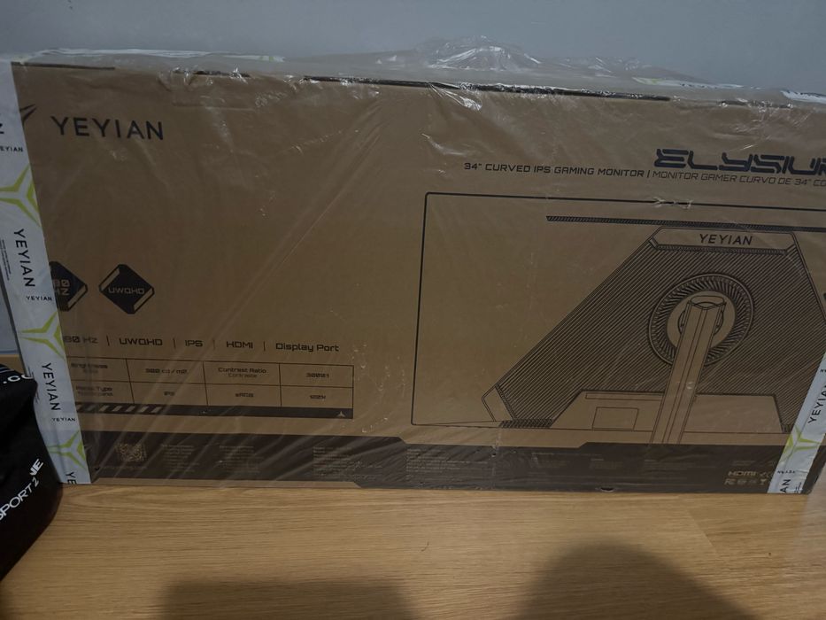 Gaming Monitor  (Yeyian Elysium 34 Ips Ultrawide Qhd 180 Hz Rgb)
