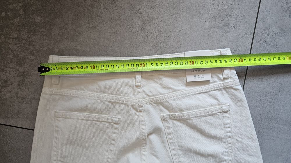Białe jeansy Zw Ankle Zara 36