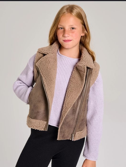 Жилет еко шкіра дитячий 158 см новий